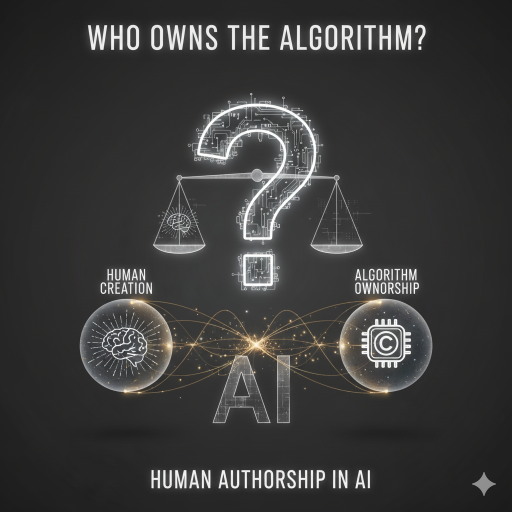 Who Owns the Algorithm? The Legal and Philosophical Debate Over Human Authorship in AI