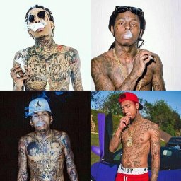 music artists with to many tatoos