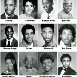 rappers hich school pictures