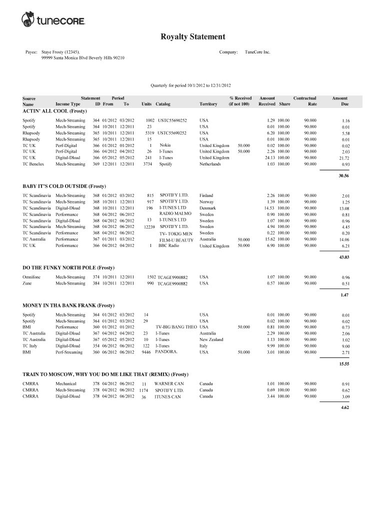Deductions and adjustments section with admin fees highlighted