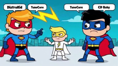 DistroKid vs. TuneCore vs. CD Baby.